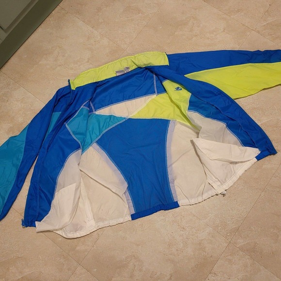 VTG Nike Y2K Mens Size L Large Silver Tag Colorblock Retro Windbreaker Jacket - Picture 9 of 12